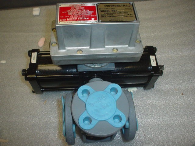 Contromatics Pneumatic Actuator 275 BMS 3/4 Ball Valve C 1666 BC TW1