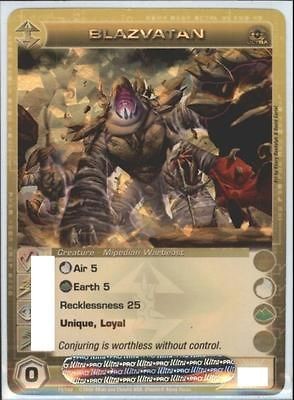    021) BLAZVATAN Chaotic UR Foil Card & Code RANDOM STATS Silent Sands