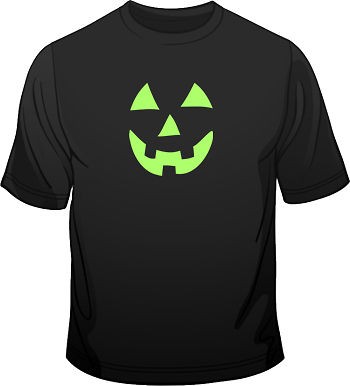 Halloween Costume Pumpkin Jack O Lantern Fluorescent Neon Print Mens 