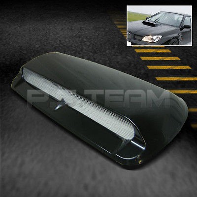   IMPREZA STYLE BLACK SPORT TURBO AIR FLOW FRONT HOOD SCOOP PAINTABLE