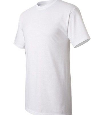   NEW Wholesale Plain Fruit of the Loom Cotton White Adult T Shirts 3XL
