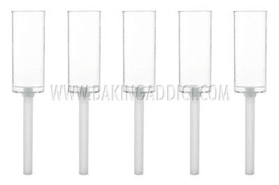   Clear MINI Push up Cake Pop Shooter Push Pops Plastic Containers 6 Ct