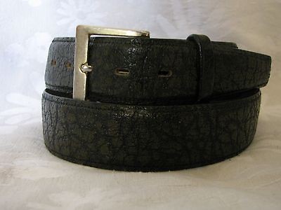 Vtg STREVE designer Imported Rangoon Buffalo hide Unisex Dress Belt 