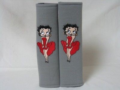 Newly listed Pretty Betty Boop Grey Seat Belt Soft Pads Cover set