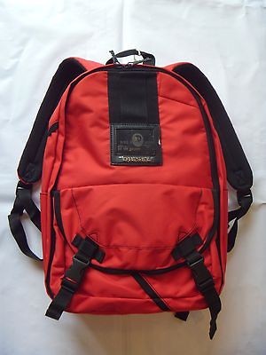 diesel mens red icon of rock hendrix backpack bags nwt