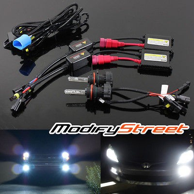 9007/HB5 6000K WHITE BI XENON HI LOW HEADLIGHTS SLIM BALLAST HID 