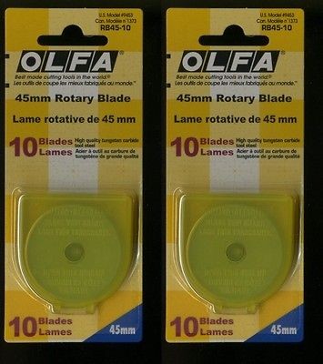 Newly listed 20 OLFA 45MM ROTARY REPLACEMENT BLADES & FITS FISKARS