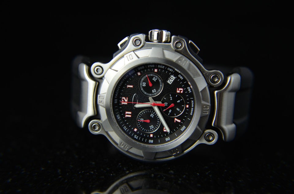   10 232 Crankcase Unobtainium Strap Edition Chronograph Rubber Watch