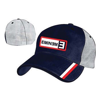 eminem navy mesh baseball style flex cap bnwt rap d12