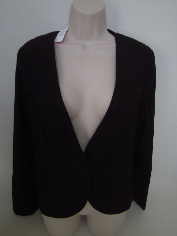 BANANA REPUBLIC Womens Black Pinstripe Blazer Sizes 10 & 14 NWT