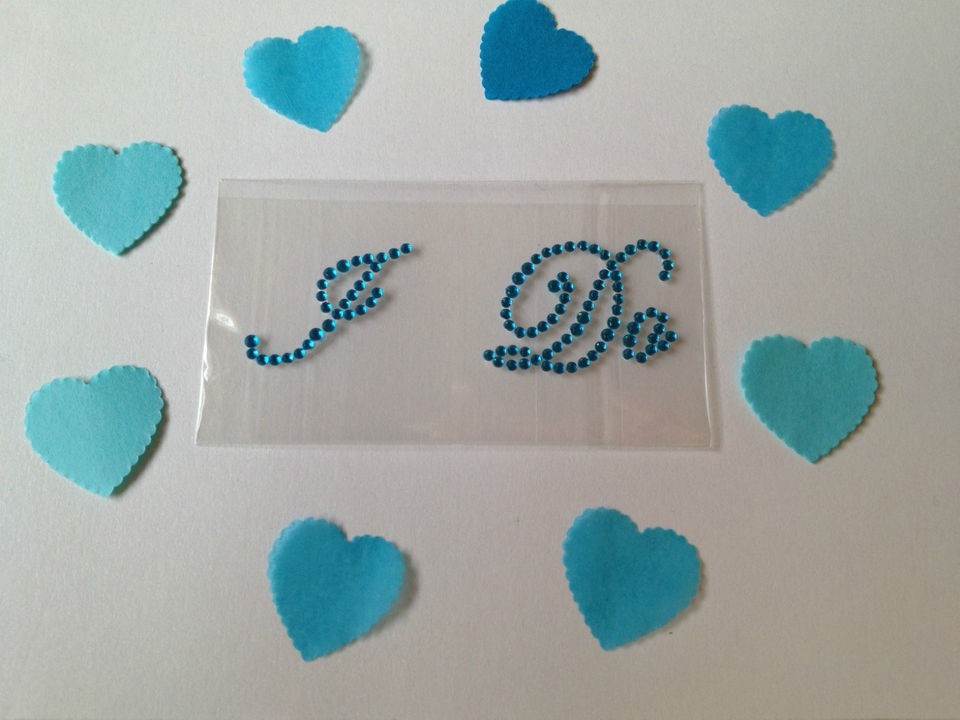 Do Blue Rhinestone Applique Stickers for Wedding Shoes Something 