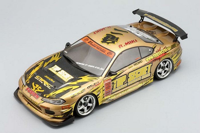 Yokomo SD TSBS RC 1/10 TOP SECRET S15 SILVIA Clear body Set