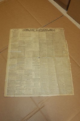 VERY  RARE ANTIQUE GENUINE RMS TITANIC NEWSPAPER 14th JUNE 1912  THE 