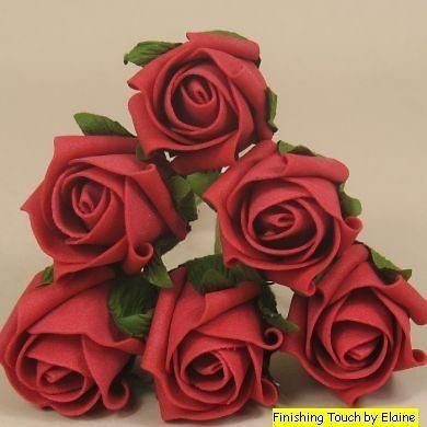 Artificial Rose Buds x 3 bunches. 18 roses in total Mix n match 