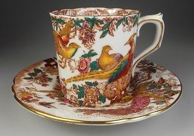 royal crown derby olde avesbury demitasse cup saucer set 2