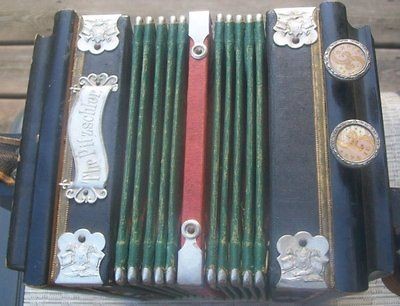 Antique Accordion The Pilzschler Made in Germany Original Parts 