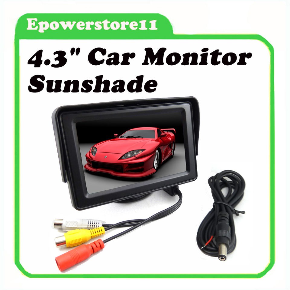 TFT LCD Car Rear view Monitor/DVD Sunshade Color Screen For All 