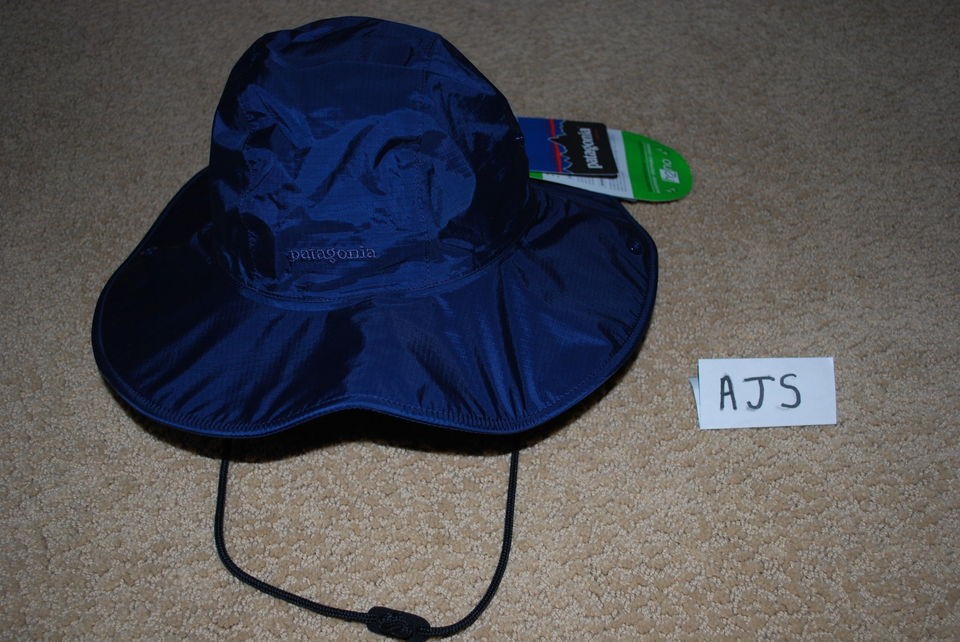 patagonia rainshadow hat navy size small nwt $ 50