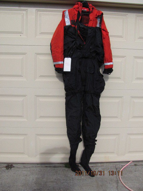   MUSTANG 3 layer modular IMMERSION SUIT ARCTIC snowmobile # 649