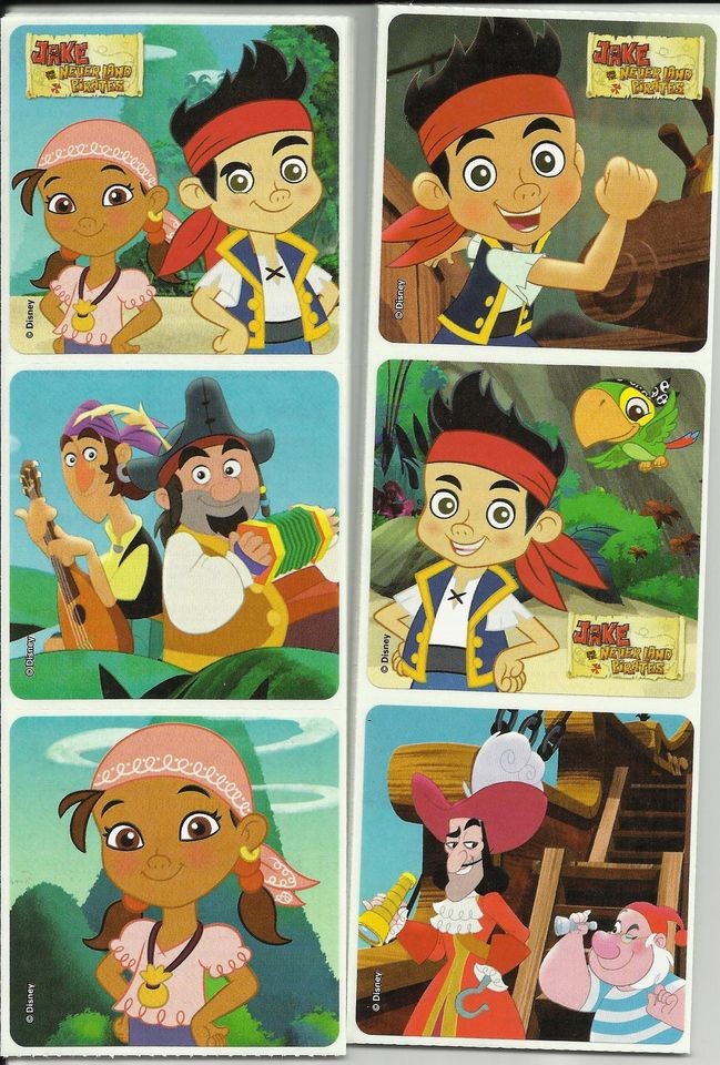 30 Jake and the Neverland Pirates Stickers, Party Favors, 2.5 on