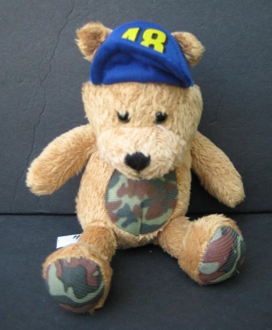 camo bear hendrick motor sports 48 cap stuffed animal