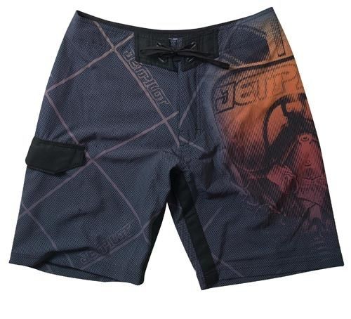 JetPilot New Mens Jet Fighter Boardshorts Swim Suit Trunks Board Black 