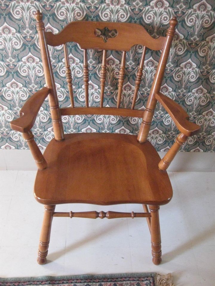 Tell City Arm Chair 8049 Hard Rock Maple  with Andover #48 Finish