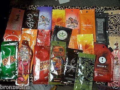 50 supre SAMPLE PACKS TANNING_LOTION​S *BRONZER**TING​LE**NON 