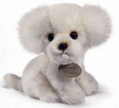 Russ Berrie Yomiko Newborns 8.5 Plush BICHON FRISE Puppy Dog ~NEW~