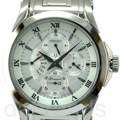 New Seiko Premier Retrograde Day Indicator SRL019 SRL019P1