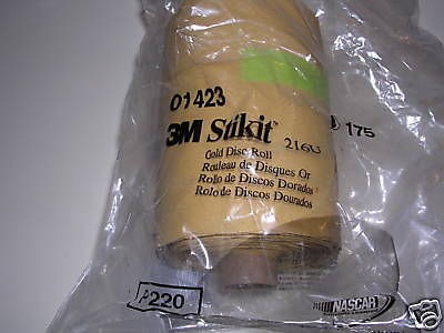 3m 220 grit gold stickit 5 disc roll sandpaper time