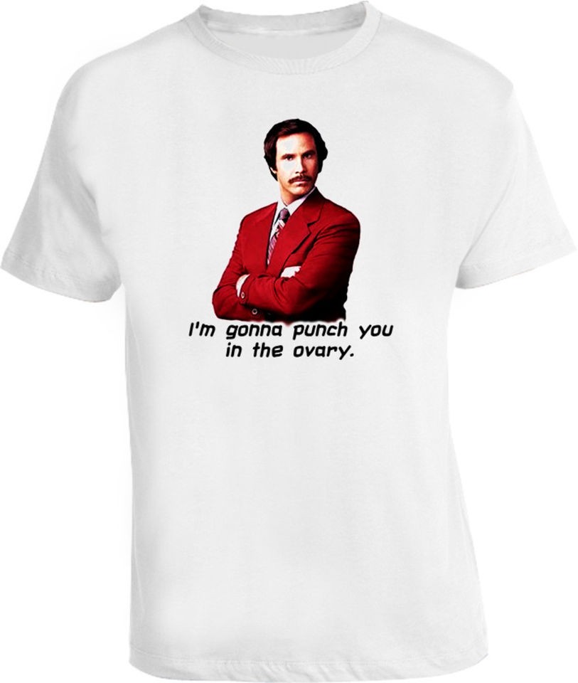 ron burgundy punch you funny t shirt