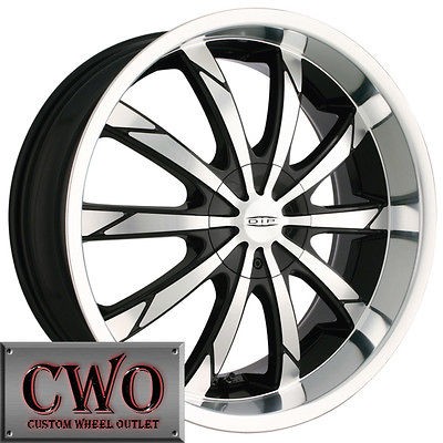 18 Black DIP Slack Wheels Rims 5x110/5x115 5 Lug G5 G6 Cobalt Grand 