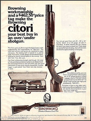 1977 browning citori over under shotgun ad 