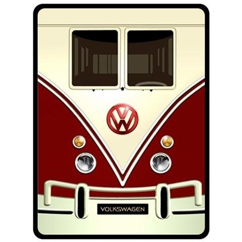   All Sizes Vintage Retro Volkswagen Camper Minibus Van Cherry Red VW003