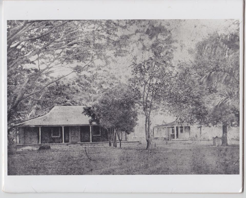   HAWAIIAN HOTEL SITE WAIKIKI 188OS? HAND PRINTED SILVER HALIDE PHOTO