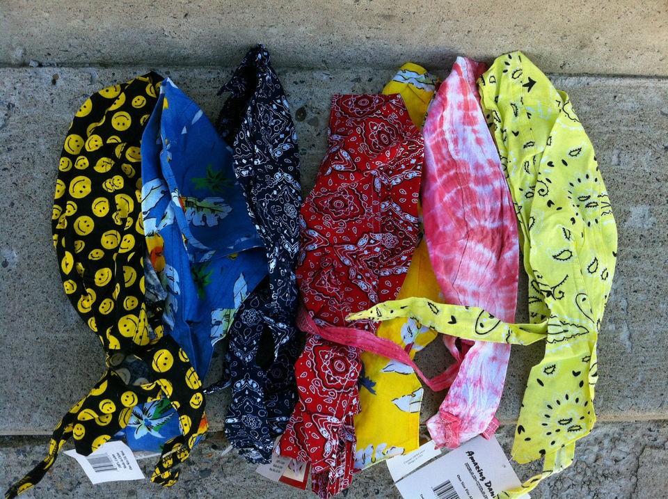 Skull Danna Head Wrap Bandana many variations & Colors NWT Lot 