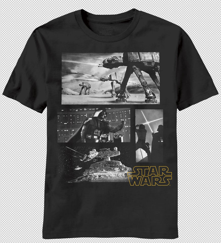 NEW Star Wars Darth Vader Space Battles Luke Skywalker Vintage Look T 