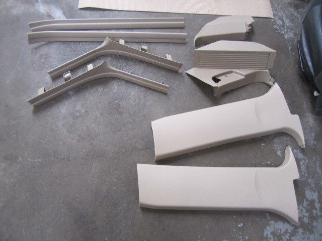 BMW X5 E53 INTERIOR TRIMS DOOR TRIM STEP TRIM TAN SET B PILLAR OEM