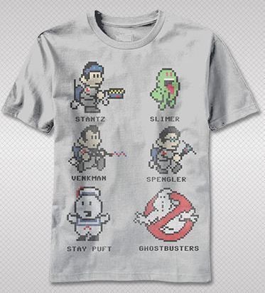 NEW Ghostbusters Slimer Venkman Stay Puft Startz Retro Vintage Fade T 