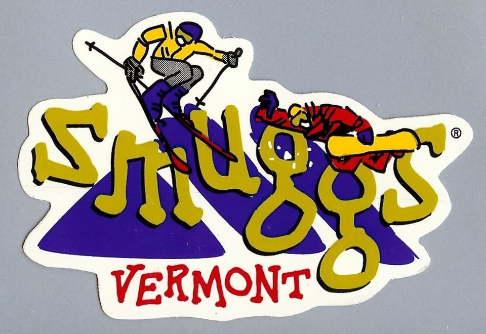 smugglers notch vermont ski snowboard sticker decal 