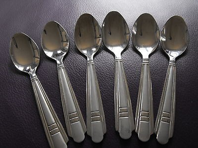 ROSTFREI EDELSTAHL SOLINGEN (GERMANY) BRAVO DESIGN DEMITASSE SPOONS 