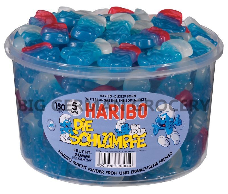 haribo smurfs 1350 g tub from germany 