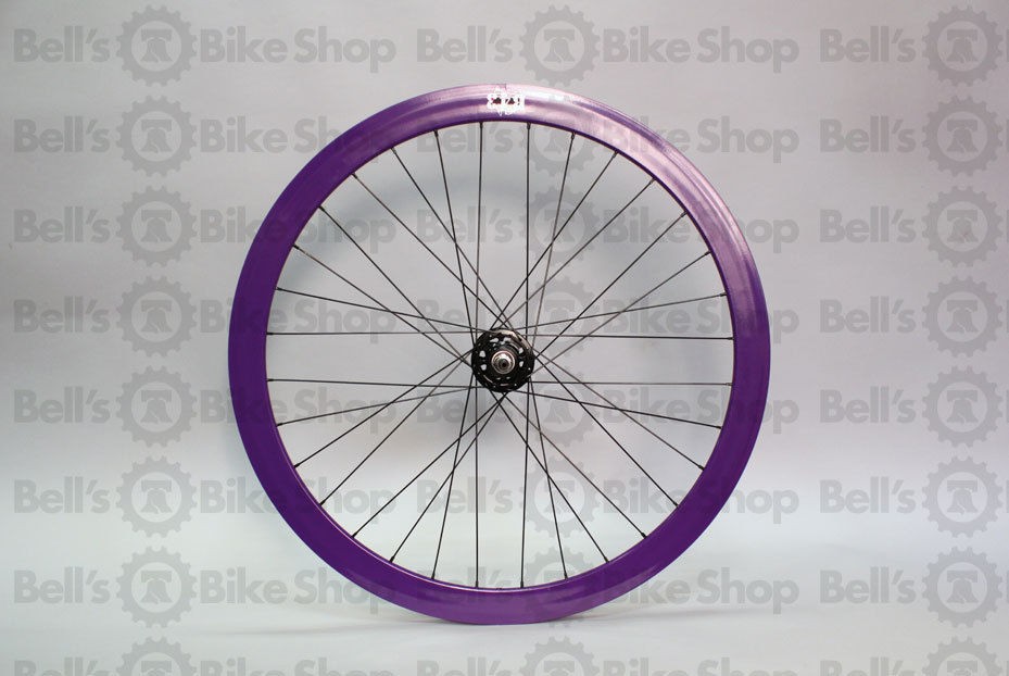 velocity b43 rear track wheel purple fixed gear b 43