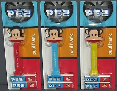 NEW Pez Paul Frank   Julius complete set of 3 MOC