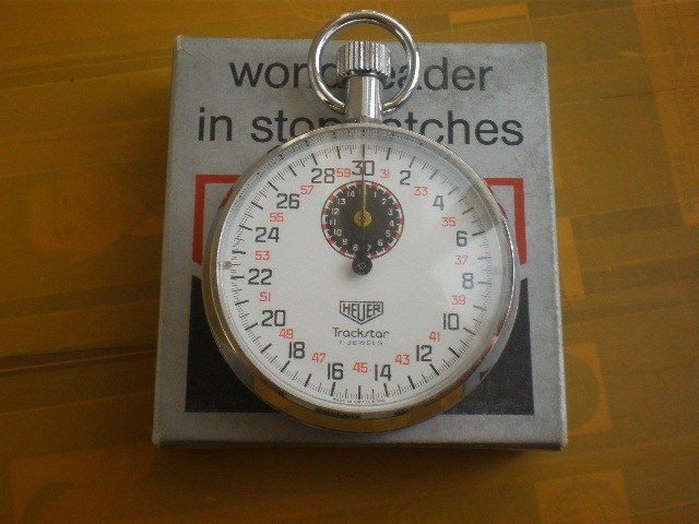 NOS Vintage SWISS HEUER 7 Jewels Manual Stopwatch,New Old Stock