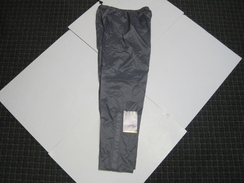 stearns lined nylon ripstop rain pant large gray