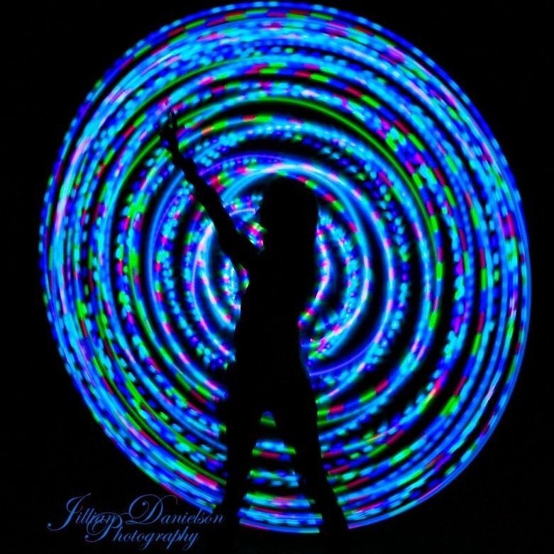 Pacific Sunset Strobe Mini LED Hula Hoops // Includes Warranty & Grip 