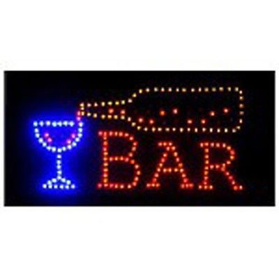 US SELLER* ANIMATED BAR NEON LED OPEN SIGN 19X10 ON/OFF SWITCH 