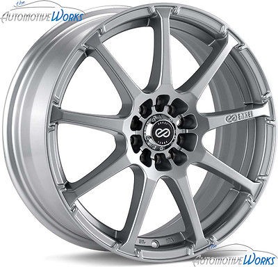 16x7 Enkei EDR 9 4x100 4x114.3 4x4.5 +38mm Silver Rims Wheels Inch 16